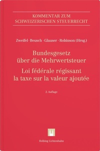 Abbildung von: Bundesgesetz über die Mehrwertsteuer (MWSTG)/Loi fédérale régissant la taxe sur la valeur ajoutée (LTVA) - Helbing & Lichtenhahn