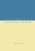 Bild: Zeitschrift für Thüringische Geschichte, Band 78 (2024) - Schmidt, Philipp