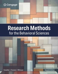 Enlarge image Cover: Research Methods for the Behavioral Sciences - Wadsworth Publishing Co Inc