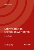 Cover: Schrifts&auml;tze im Exekutionsverfahren - Manz