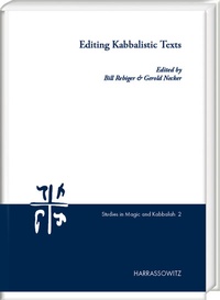 Enlarge image Cover: Editing Kabbalistic Texts - Harrassowitz Verlag