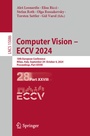 Cover: Computer Vision - ECCV 2024 - Springer