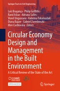 Cover: Circular Economy Design and Management in the Built Environment - Springer