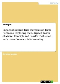 Bild vergrößern Bild: Impact of Interest Rate Increases on Bank Portfolios. Exploring the Mitigated Lower of Market Principle and Loss-Free Valuation in German Commercial Accounting - GRIN Verlag