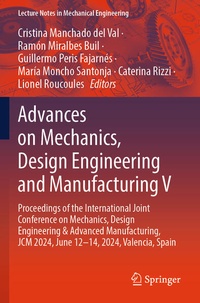 Enlarge image Cover: Advances on Mechanics, Design Engineering and Manufacturing V - Springer