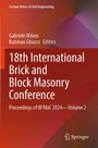 Cover: 18th International Brick and Block Masonry Conference - Springer