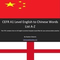 Cover: CEFR A1 Level English to Chinese Words List - Stephen Edwards