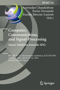 Abbildung von: Computer, Communication, and Signal Processing. Smart Solutions Towards SDG - Springer