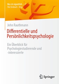 Abbildung von: Differentielle und Persönlichkeitspsychologie - Springer