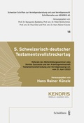 Cover: 5. Schweizerisch-deutscher Testamentsvollstreckertag - Schulthess Juristische Medien