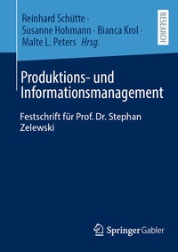 Abbildung von: Produktions- und Informationsmanagement - Springer Gabler