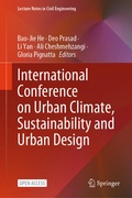 Cover: International Conference on Urban Climate, Sustainability and Urban Design - Springer