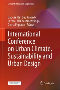 Enlarge image Cover: International Conference on Urban Climate, Sustainability and Urban Design - Springer