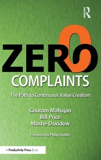Enlarge image Cover: Zero Complaints - Productivity Press