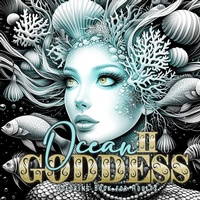 Abbildung von: Ocean Goddess Coloring Book for Adults 2 - Monsoon Publishing LLC Sonja Lidl info@monsoonpublishing.com