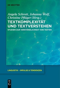 Abbildung von: Textkomplexität und Textverstehen - De Gruyter