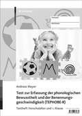 Cover: Test zur Erfassung der phonologischen Bewusstheit und der Benennungsgeschwindigkeit (TEPHOBE-R) - Ernst Reinhardt Verlag