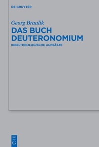 Abbildung von: Das Buch Deuteronomium - De Gruyter