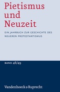 Cover: Pietismus und Neuzeit Band 48/49 - 2022/2023 - Vandenhoeck & Ruprecht