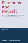 Cover: Pietismus und Neuzeit Band 50 - 2024 - Vandenhoeck & Ruprecht