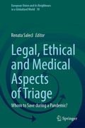 Cover: Legal, Ethical and Medical Aspects of Triage - Springer