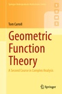 Cover: Geometric Function Theory - Springer
