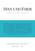 Cover: Sinn und Form 5/2024 - SINN und FORM