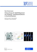 Cover: Untersuchung der Stabilit&auml;tsgrenzen von Propanol- und Butanolisomeren in Vormischflammen - TEWISS