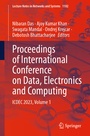 Cover: Proceedings of International Conference on Data, Electronics and Computing - Springer