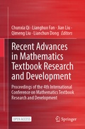 Cover: Recent Advances in Mathematics Textbook Research and Development - Springer