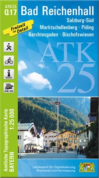 Abbildung von: ATK25-Q17 Bad Reichenhall (Amtliche Topographische Karte 1:25000) - Landesamt für Digitalisierung, Breitband und Vermessung, Bayern