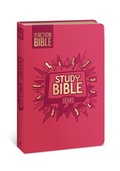 Cover: The Action Bible Study Bible ESV, Leathersoft, Pink, Full Color - David C Cook Publishing Company