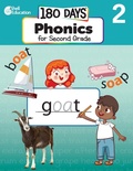 Cover: 180 Days (TM): Phonics for Second Grade - Shell Educational Publishing
