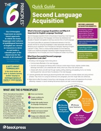 Enlarge image Cover: The 6 Principles Quick Guide for Second Language Acquisition - Tesol Press