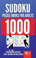 Cover: 1000 Sudoku Puzzle Books For Adults For Beginner To Expert (Easy, Medium, Difficult, Hard) Vol 1 - Notion Press