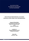 Cover: Untersuchung zur Myokardfunktion und kardialen Erm&uuml;dung ("cardiac fatigue") beim Vielseitigkeitspferd - Mensch & Buch