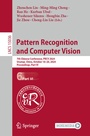 Cover: Pattern Recognition and Computer Vision - Springer