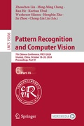 Cover: Pattern Recognition and Computer Vision - Springer