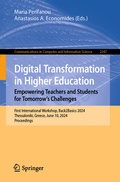 Cover: Digital Transformation in Higher Education. Empowering Teachers and Students for Tomorrow's Challenges - Springer