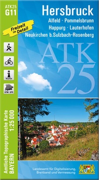 Abbildung von: ATK25-G11 Hersbruck (Amtliche Topographische Karte 1:25000) - Landesamt für Digitalisierung, Breitband und Vermessung, Bayern