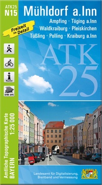 Abbildung von: ATK25-N15 Mühldorf a.Inn (Amtliche Topographische Karte 1:25000) - Landesamt für Digitalisierung, Breitband und Vermessung, Bayern