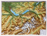 Abbildung von: Relief Berner Oberland klein 1:200.000 - georelief Vertriebs GbR