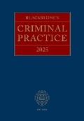 Bild: Blackstone's Criminal Practice 2025 - Oxford University Press