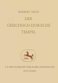 Cover: Der Griechisch-Dorische Tempel - J.B. Metzler