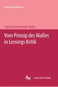Cover: Vom Prinzip des Ma&szlig;es in Lessings Kritik - J.B. Metzler