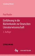 Cover: Einf&uuml;hrung in die B&uuml;cherkunde zur Deutschen Literaturwissenschaft - J.B. Metzler