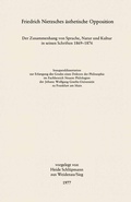 Cover: Friedrich Nietzsches &auml;sthetische Opposition - J.B. Metzler
