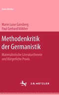 Cover: Methodenkritik der Germanistik - J.B. Metzler