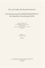 Cover: Für und Wider den Expressionismus - J.B. Metzler