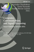 Cover: Computer, Communication, and Signal Processing. Smart Solutions Towards SDG - Springer
